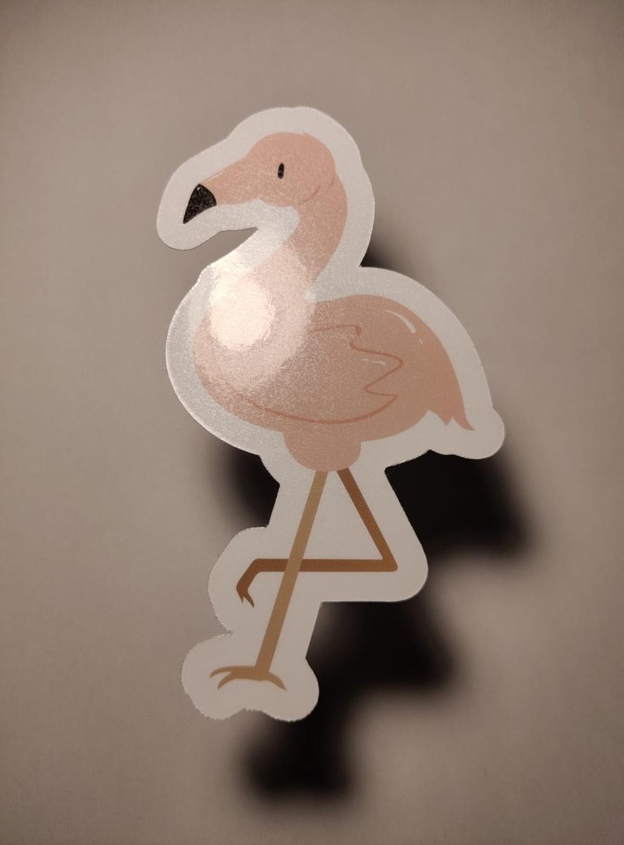 Flamingo Sticker - Roze Vogels - Handgemaakte Stickers - Journaling - Bullet Journal - Scrapbooking - Leuke Stickers - Laptop Sticker - Telefoon Sticker - Cute - Dier - Lief - Schattig - Wilde Dieren